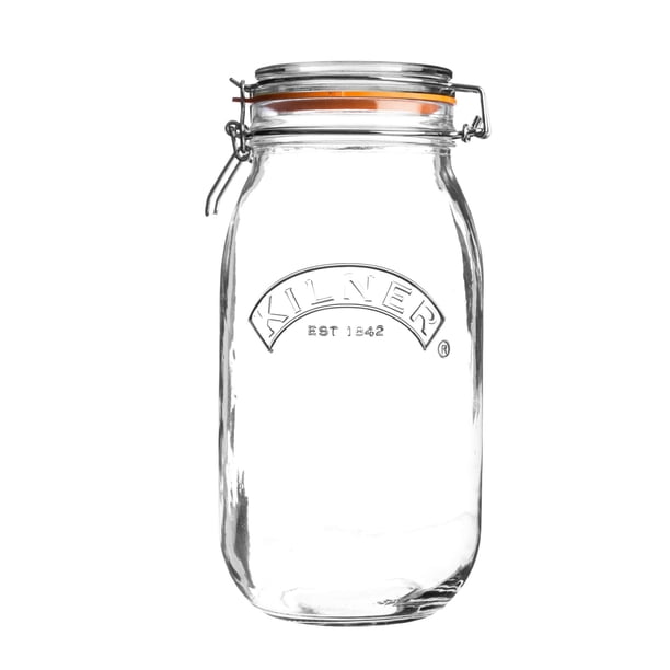 Tarro de vidrio Kilner Swing Top Clip 2 L para almacenamiento de alimentos