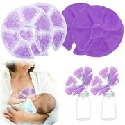 QETRABONE Breast Therapy Gel Pads, Breastfeeding Hot Cold Gel Pads, Postpartum Recovery, Nursing Pain Relief for Mastitis and Engorgement, Breast Therapy, Reusable, Freezing, Microwavable