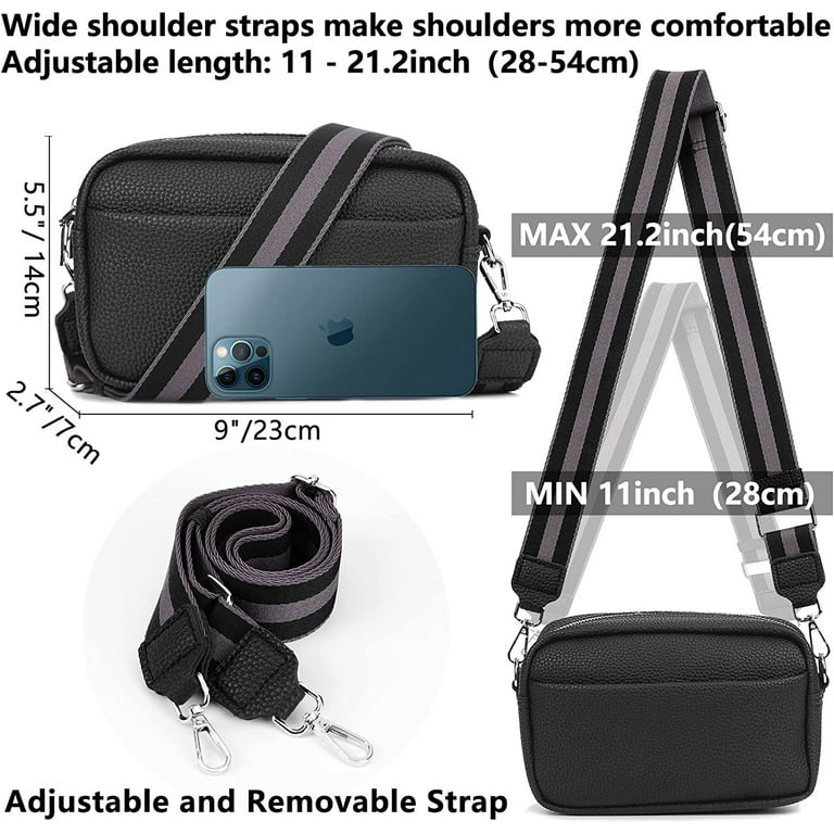 Thick strap wide strap sling bag can be used as clutch too