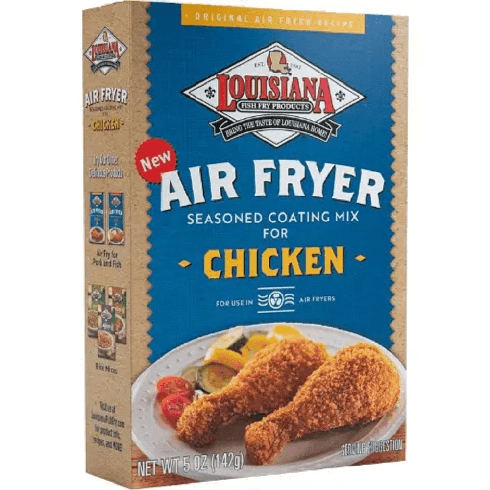 Louisiana Fish Fry Air Fryer Chicken Coating Mix, 5 oz [Pack of 6