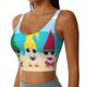 thumbnail image 2 of Fotbe Gnomes On The Beach Sujetador Deportivo Largo sin Aros para Mujer con Almohadillas y Soporte Medio, Transpirable y Absorbente, Camiseta Tipo Chaleco o Tank Top-XX-Large, 2 of 8