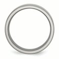 thumbnail image 2 of Titanium 8mm Beveled Edge Ring Man Wedding Classic Flat W/edge  For Dad Mens  For Him, 2 of 10