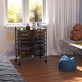 thumbnail image 2 of Simple Houseware Carro con ruedas con 12 cajones, color negro, 2 of 6