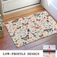 thumbnail image 3 of Beige Butterfly Flower Pattern Door Rugs,Washable Non Slip Door Mats Indoor,Decorative Door Mats,Entry Mat Indoor for Entrance,Bedroom,Kitchen,Bathroom,16"x24", 3 of 6