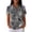 Dark Gray, variant on Halloween Button Down Shirts for Women Funny Magic Witch Print Collared Waffle Casual Blouses Costume Holiday Shirts Black S
