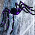 thumbnail image 1 of Araña luminosa gigante de Halloween 125 cm simulado porche/puerta/patio/decoraciones de césped Hugtrwg Para estrenar, 1 of 9