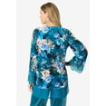 thumbnail image 2 of Roaman's Women's Plus Size Lace-Trim Velour Tunic, 2 of 6