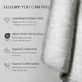 thumbnail image 5 of EVERGRACE Luxury Faux Fur Throw Blanket, Soft Fluffy Faux Mink Blankets for Bed, Couch, Sofa, Thick Cozy Plush Warm Fur Throws with Reversible Velvet, Frosted White Wolf, 50"x60", 5 of 8