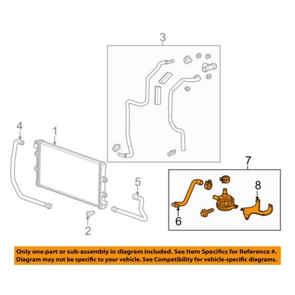 Chevrolet GM OEM Turbo Turbocharger Intercooler-Auxiliary Water Pump 22901367