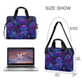 thumbnail image 3 of FORMRS 16" Laptop Bag Carrying Sleeve Case with Handle Travel Shoulder Briefcase, Purple Mushrooms Pattern, 3 of 8