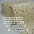 thumbnail image 4 of 2X Toalla de Mesa Larga Macramé para Boda en Estilo Boho Beige Crema (15 X 200 Cm) Toalla de Mesa Larga, Vintage Crochet Rústico , Boda, 4 of 5
