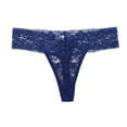 thumbnail image 2 of Xmarks 1/3 Pack Lace Thongs for Women Seamless  Underwear Sexy Thongs Soft Stretch Womens Thong Underwear Solid Color Panties, 2 of 6