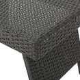 thumbnail image 4 of Noble House Anthony 3 Piece Outdoor Wicker Lounge with Cushions and Coffee Table, Grey, Charcoal, 4 of 7