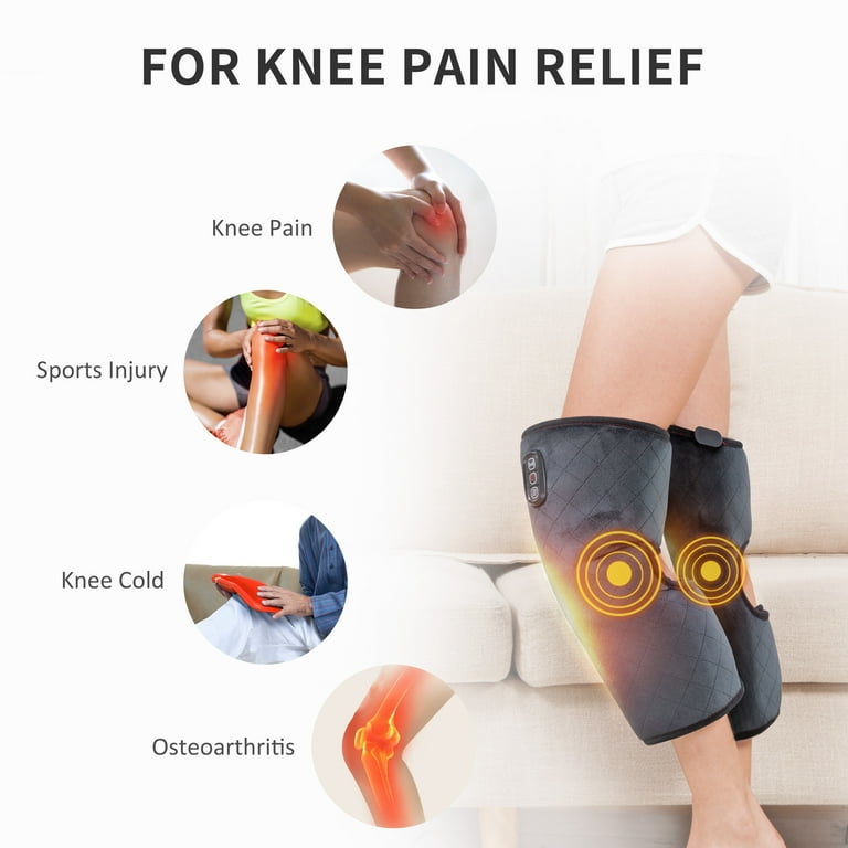 Comfier Heated Knee Brace Wrap with Massage, Vibration Knee Massager with  Heating Pad for Knee, Gift For Family