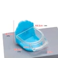 thumbnail image 3 of Semicircular Bird Cage Feeder for Parakeets & Lovebirds, No-Mess Hanging Food Bowl for Small Pet Birds, Durable Plastic Bird Feeding Cup, Easy Install Budgie Cage Accessories, 3 of 5