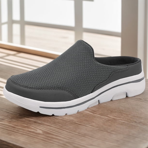 Zapatillas de deporte para hombre, transpirables, para caminar, zapatillas ligeras, con soporte para el arco para interiores y exteriores