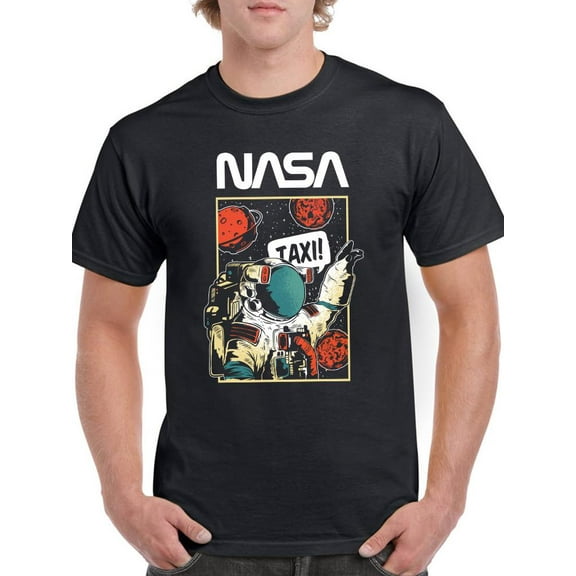 NASA Nasa Astronaut Portrait Taxi T-Shirt Men -NASA Designs, Male 4X-Large