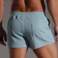 thumbnail image 5 of Yaoyar Men's Summer Striped Short Shorts Solid Color Active Lightweight 2 Inch Inseam Casual Sport Bottoms, 5 of 6