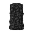 thumbnail image 3 of Easygdp White Pineapples Men's Mesh Basketball Jersey Quick Drying Sleeveless Shirts Fitted Muscle Tank Tops Sport Round Neck T-Shirt - X-Large, 3 of 9