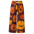thumbnail image 4 of HCURIBAD Baggy Pants, Pants for Men Men's Casual Pants Halloween Pumpkinhead Beach Pants with Pockets 2024 New, Halloween Pants, Halloween Pajamas, (Clearance) A 3XL, 4 of 4