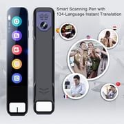 AI Translator Pen – 134-Language Instant Translation, 3.69 HD Touch Screen Smart Scanning Pen, OCR Digital Reader with Camera & Bluetooth for Students & Business(RL 1 PC)