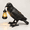 Black - Crow With Lantern, variant on Stone Grey - Dragon with Lantern Solar- Garden Statue Wall Hanger