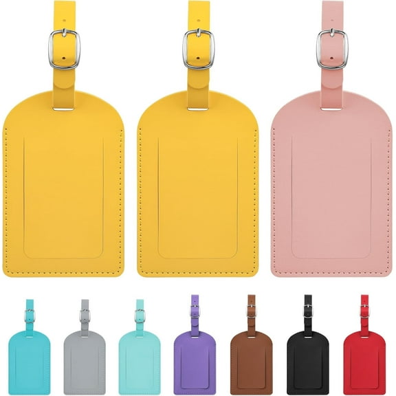 3-Piece Luggage Tags for Suitcase Travel Bag Labels Privacy Protection Luggage Tag for Baggage PVC Baggage ID Label Tags