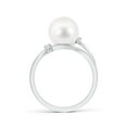 thumbnail image 2 of ANGARA Freshwater Cultured Pearl Bypass Split Shank Ring in 925 Sterling Silver for Women | June Birthstone, Birthday, Anniversary, Jewelry Gift for Women | Pearl Ring, 2 of 7