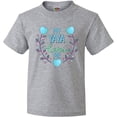 thumbnail image 3 of Inktastic My Yaya Loves Me with Hearts and Flowers Youth T-Shirt, 3 of 5