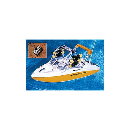 16" Water Sports Remote Control Yellow Wakeboarder Boat Swimming Pool Toy