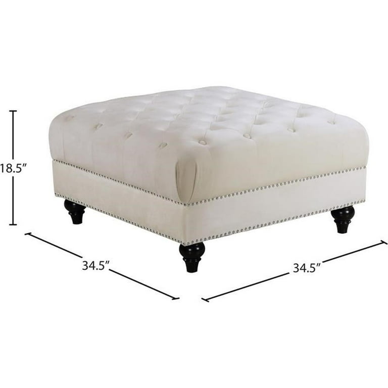 Meridian Furniture Sabrina Velvet Ottoman Meridian Furniture Sabrina Velvet Ottoman