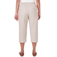thumbnail image 2 of Alfred Dunner Womens  Chambray Pull-On Capri, 2 of 6