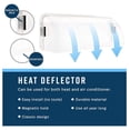 thumbnail image 3 of Unbreakable Clear Plastic Heat and Deflector-Magnetic and Adjustable 10-14 Inches for Use On Floor Vents, Sidewalls, and Ceiling Registers, 3 of 5