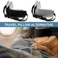 thumbnail image 2 of 2 piezas de almohada de cuello soporte para la cabeza para asientos de automóvil, dormir, almohada portátil de soporte para el cuello de avión, Negro, 2 of 8