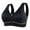 Black, variant on Bras for Women's Comfort Sports Bra Jacquard Zipper Wireless Breathable Yoga Bra Sleep on Clearance Beige 38