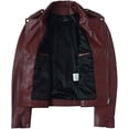 thumbnail image 5 of Pure Leather Real Biker Lambskin Motorcycle Jacket for Men, 5 of 7