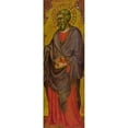 thumbnail image 2 of Benedetto di Bindo 8x18 Gold Ornate Wood Frame and Double Matted Museum Art Print Titled - A Male Saint, 2 of 4
