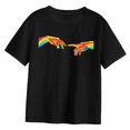 thumbnail image 4 of Camiseta de manga corta para mujer, jersey suave y cómodo, camisetas básicas con cuello redondo para caminar, deportes, viajes, adolescentes y niñas S, 4 of 8