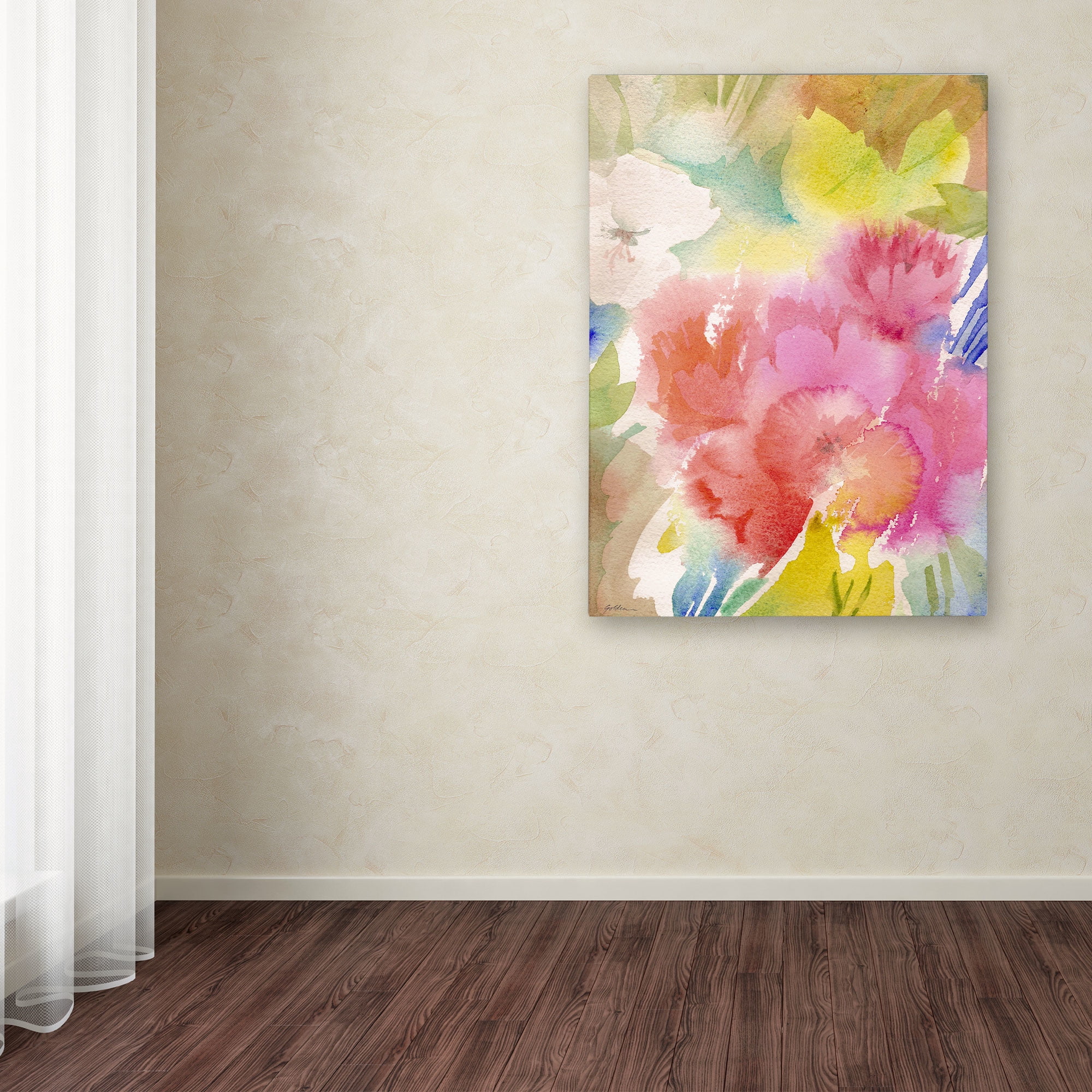 Trademark Fine Art "Sonoma Garden" Canvas Art by Sheila Golden