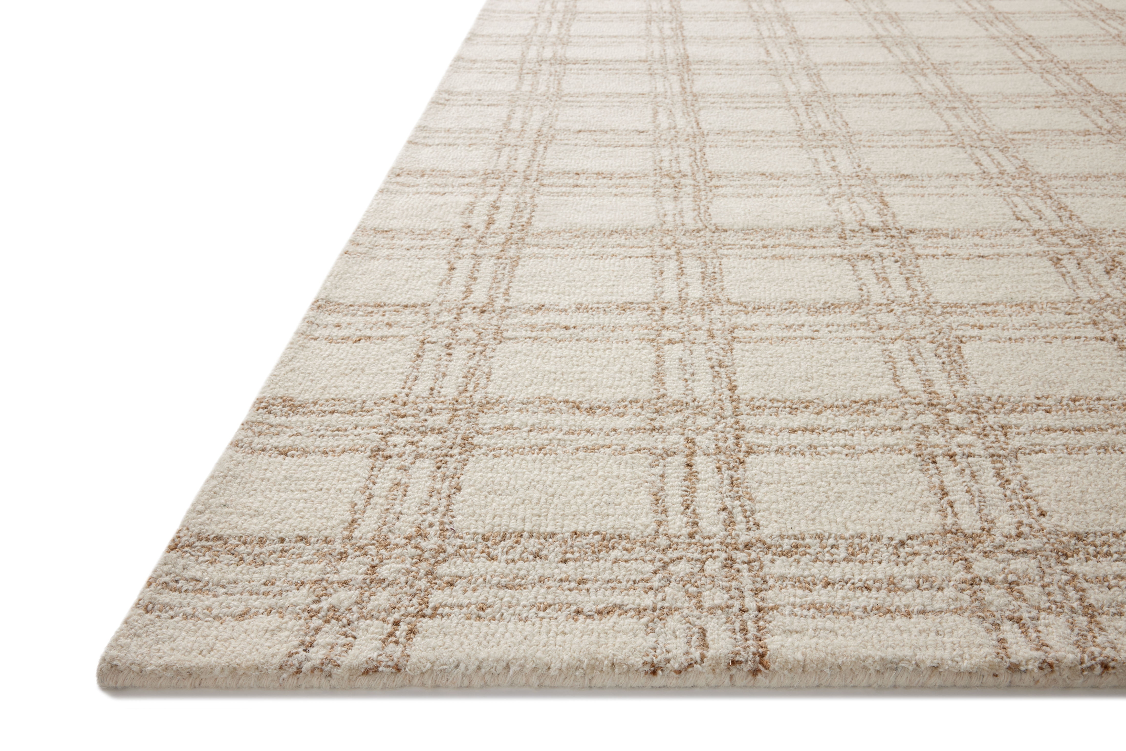Chris Loves Julia x Loloi Polly Cream / Sand 3'-6" x 5'-6" Accent Rug