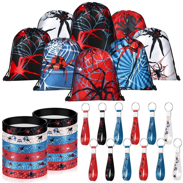 Party Favors Lothee Spider, 32 piezas, tela de araña para Halloween