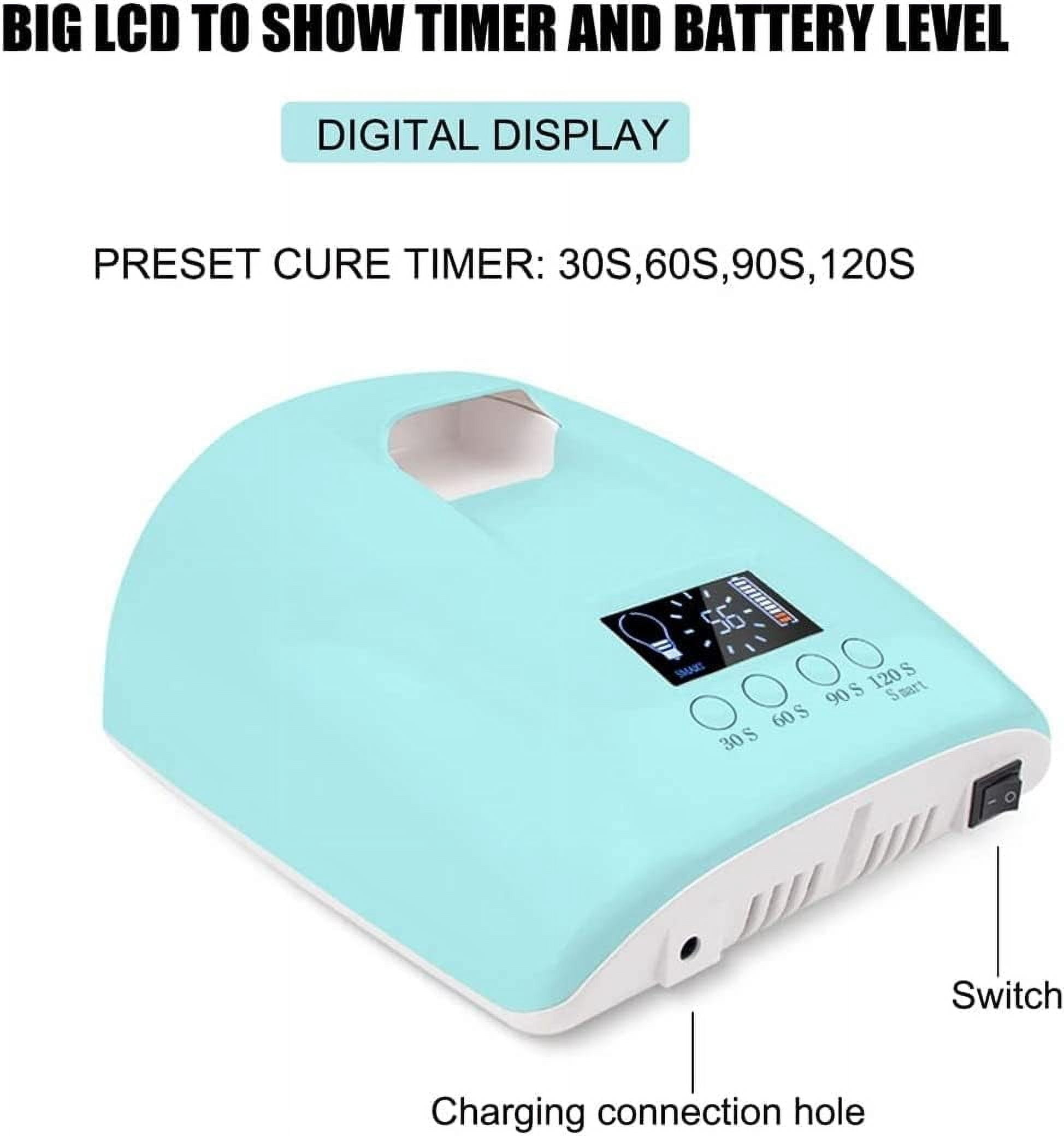 Gel UV Nail Lamp, 48W UV LED Nail Dryer Light for Gel Nails Polish Manicure Professional Salon Curing Lamp with Timer Setting Sensor