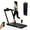 Black, variant on Gymax Motorized Treadmill Folding Under Desk Electric Treadmill w/ APP Silver