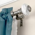thumbnail image 4 of Lumino 1" and 5/8" Pewter Valentina Knob Adjustable Double Curtain Rod Set, 42"-120", 4 of 5