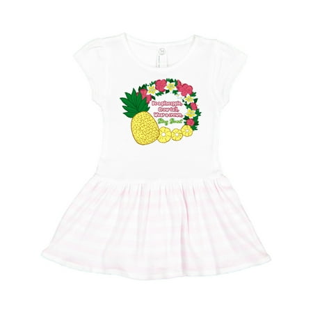 

Inktastic Be a Pineapple Grow Tall Wear a Crown Stay Sweet Gift Toddler Girl Dress
