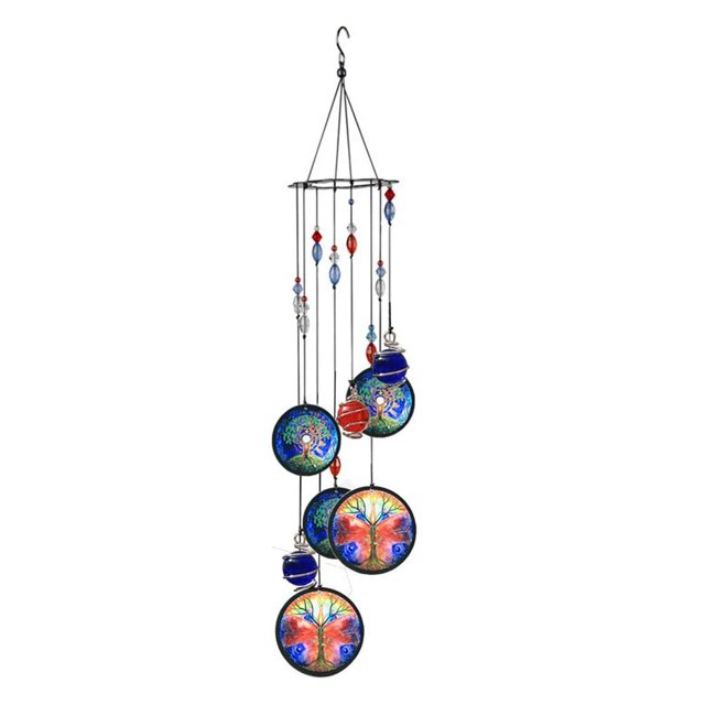 Campanillas de viento para decoración al aire libre, campanillas de viento conmemorativas de Metal, regalos de campanillas de viento para decoración colgante de jardín y hogar Fokelyi XWJ-A0077-2