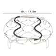 thumbnail image 2 of LHCER Stainless Steel Boiled Egg Steamer Rack Tray Shelf Stand Kitchen Cookware with Handle,Egg Steamer Shelf,Egg Steamer Rack, 2 of 8