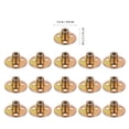 thumbnail image 2 of OUNONA 18 Pcs Plaque de Bride Écrou Base Ronde pour Professionnels Fer Brun, 2 of 4