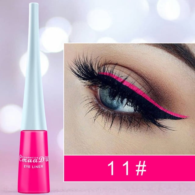 Xihbxyly Sombra de Ojos Mate, Delineador Líquido con Brillo Versátil, Delineador de Ojos Colorido de Larga Duración, Sombra de Ojos Ahumada de Fácil Aplicación, Maquillaje Diario para Fiestas y Ocasi