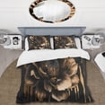 thumbnail image 2 of Designart "Elegant Black and Gold Dahlia" Floral & Botanical Bedding Covert Set - Dahlia Black Floral Bed Set With 2 Shams, 2 of 6